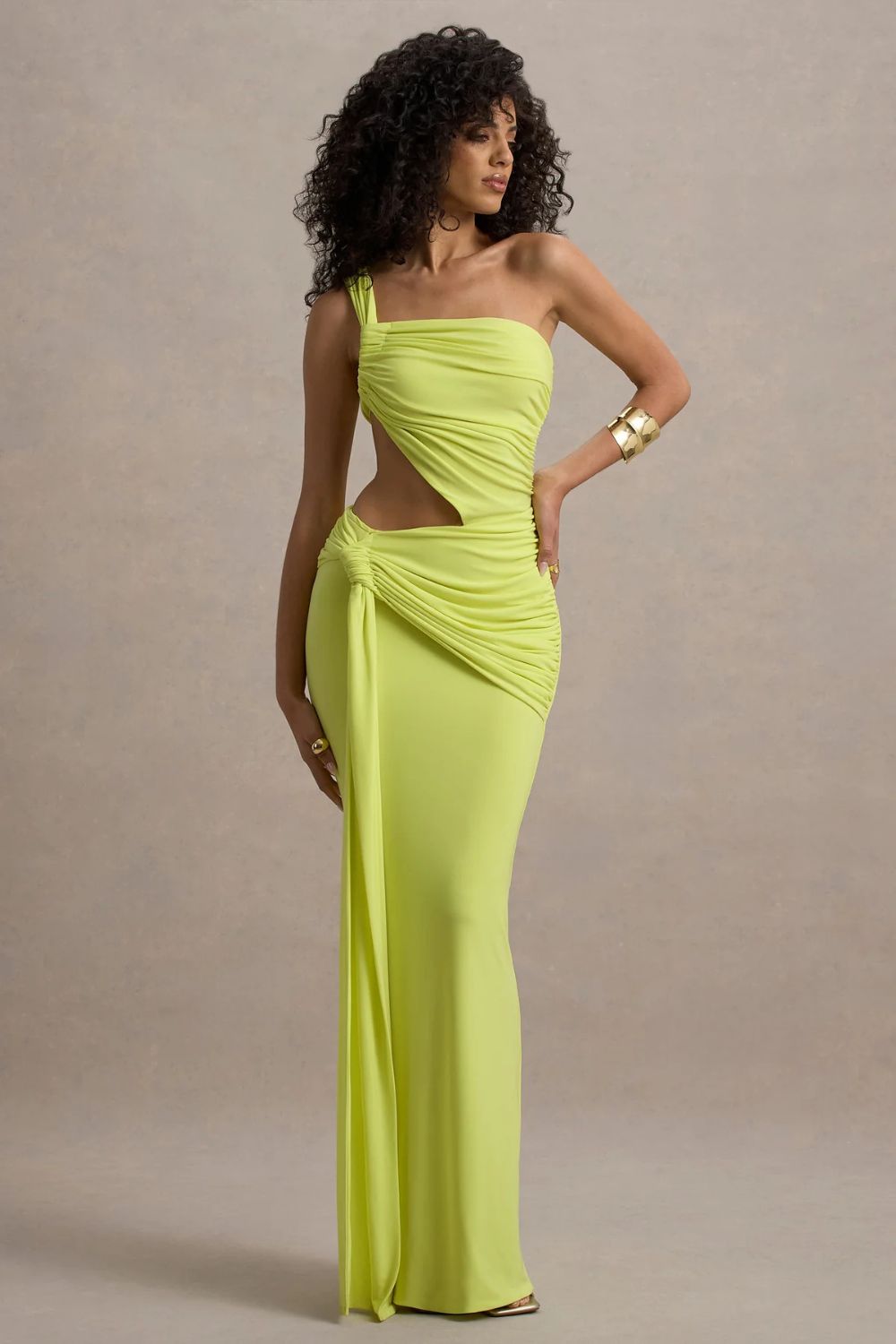 Asymmetric Cut Out Resort Maxi Dress