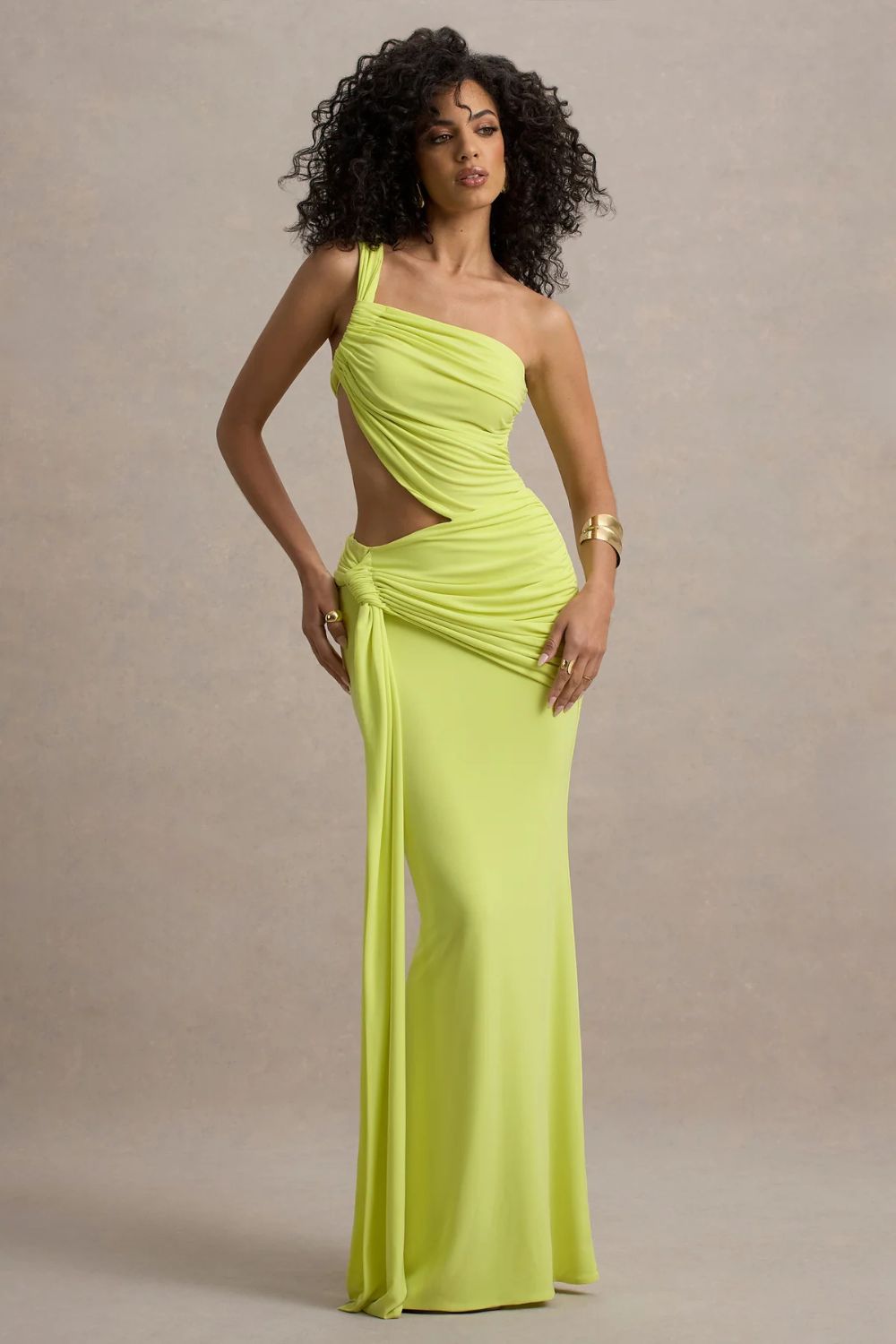 Asymmetric Cut Out Resort Maxi Dress