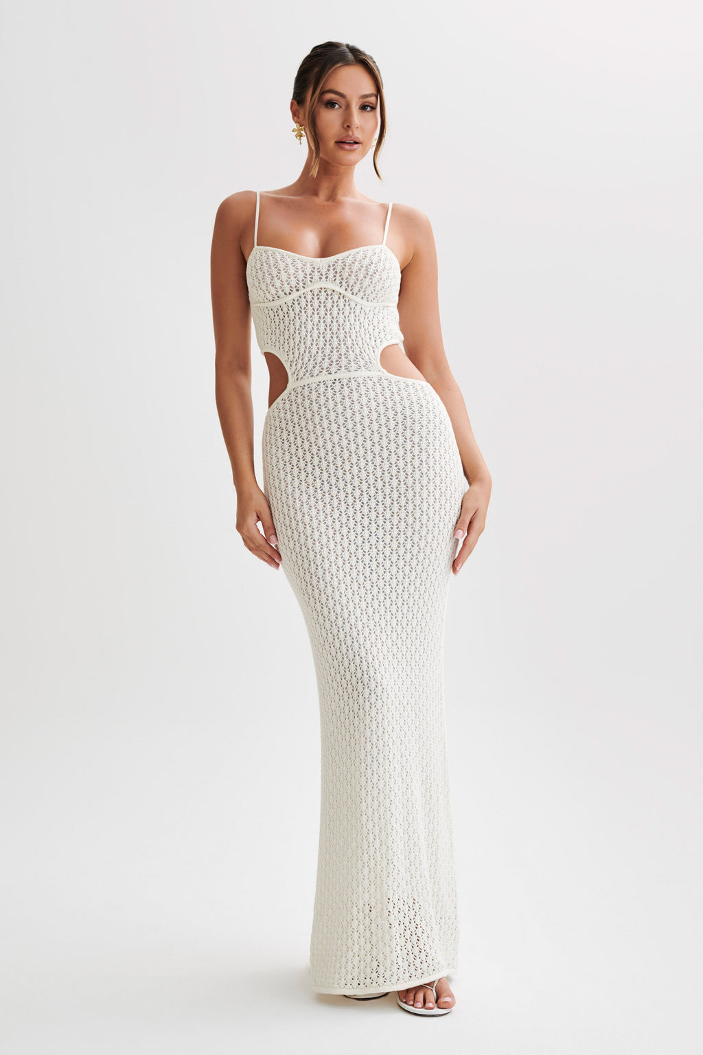 Knit Maxi Dress with Slits