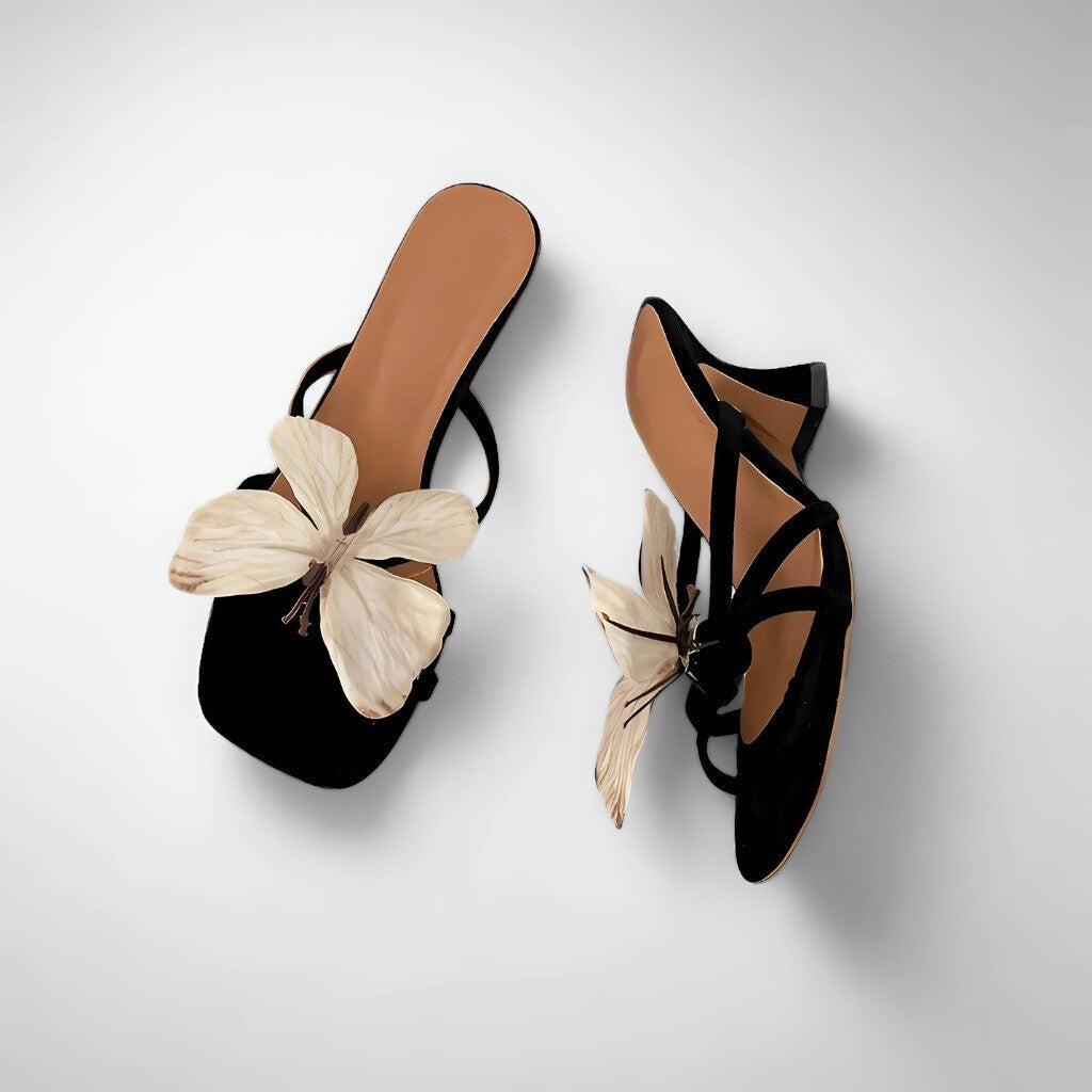 Butterfly Heel Sandals