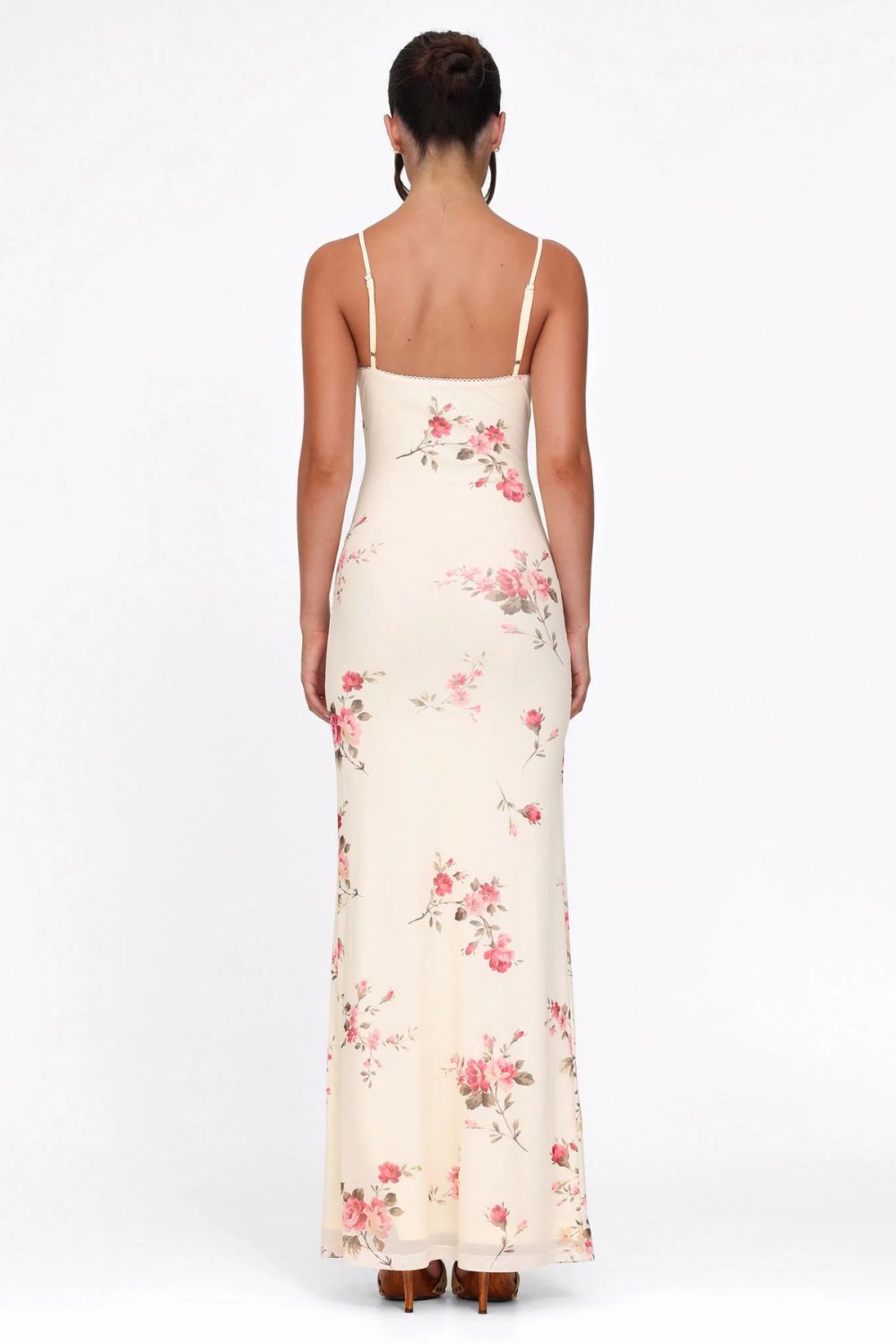 Multi Color Floral Print Maxi Dress