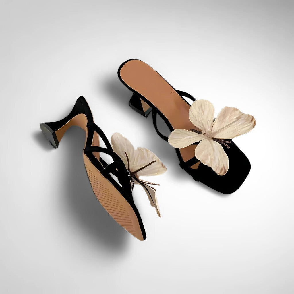 Butterfly Heel Sandals