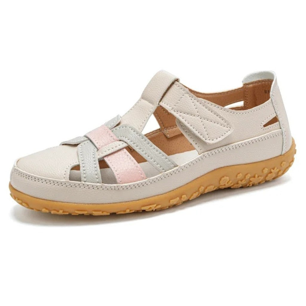 Closed Toe Flat Strap Sandals