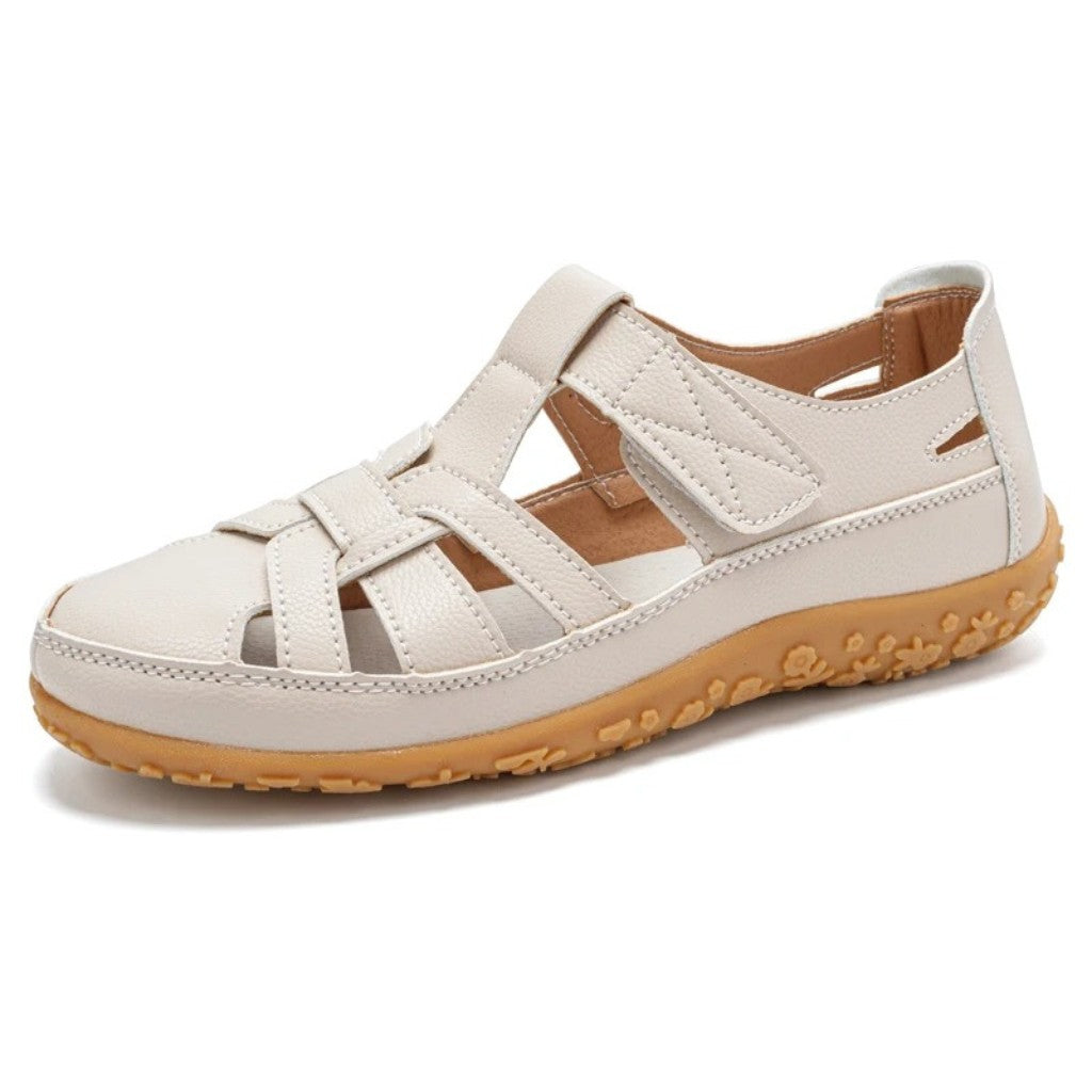 Closed Toe Flat Strap Sandals