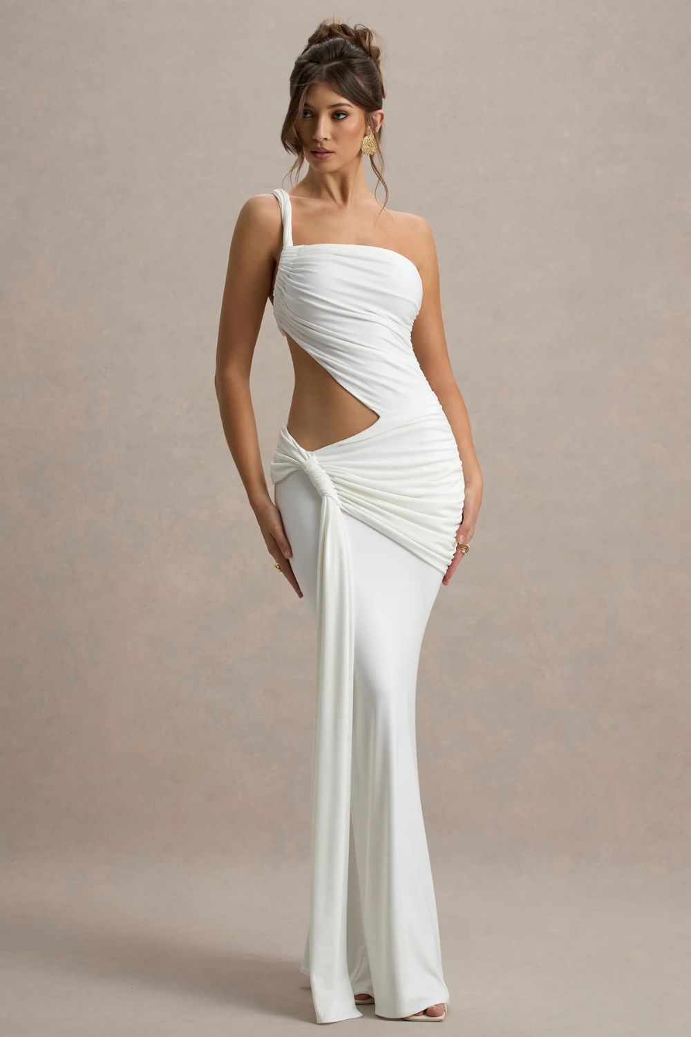 Asymmetric Cut Out Resort Maxi Dress