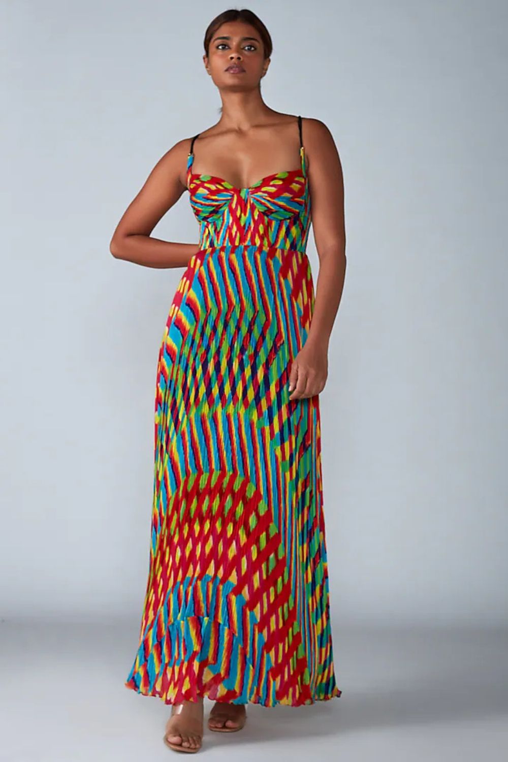 Colorful Boho Print Maxi Dress