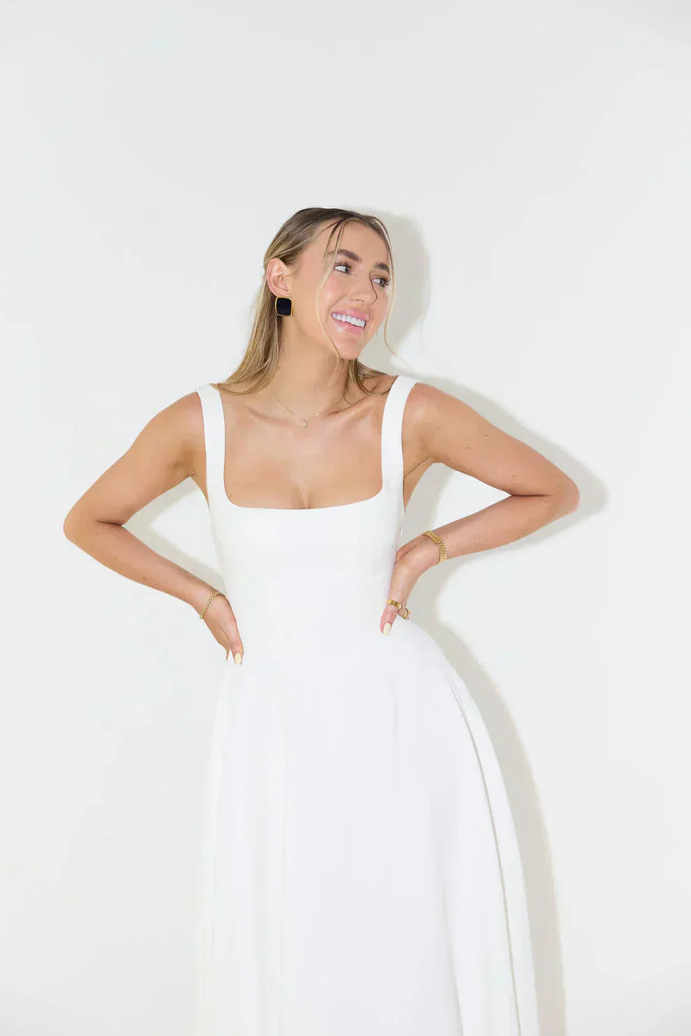 Lightweight Elegant Flare Midi Dress