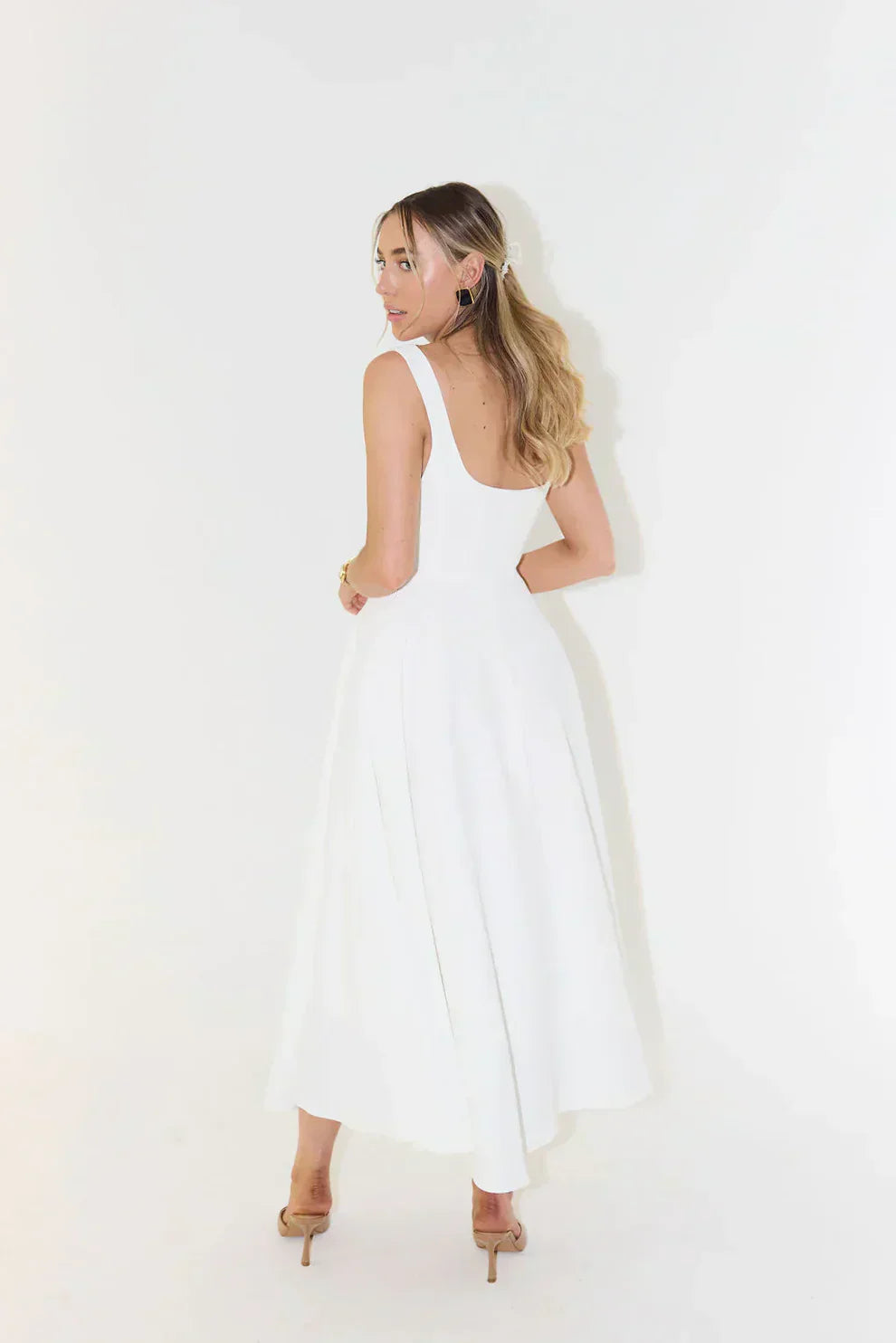Lightweight Elegant Flare Midi Dress