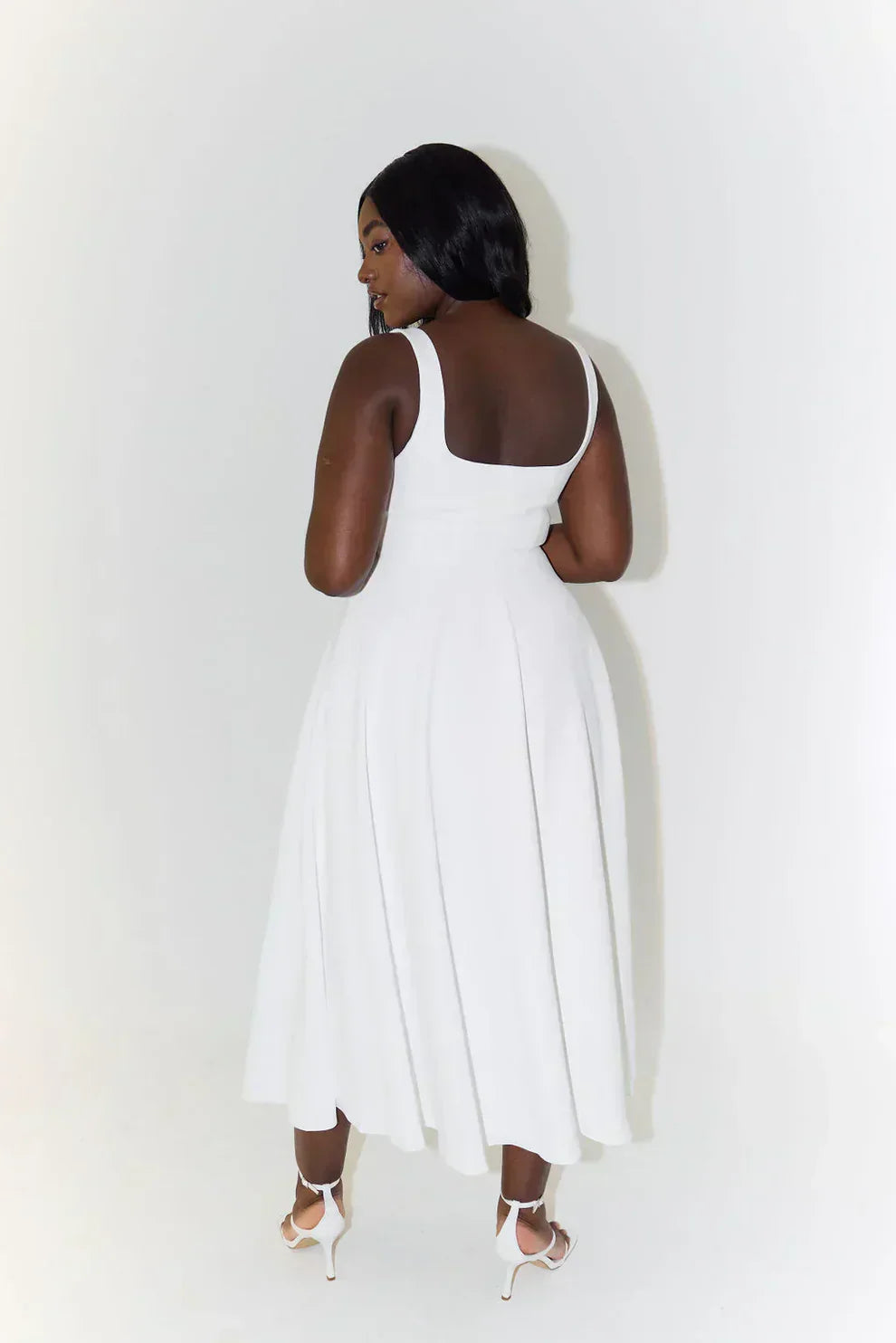 Lightweight Elegant Flare Midi Dress